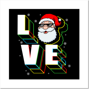 santa in love Posters and Art